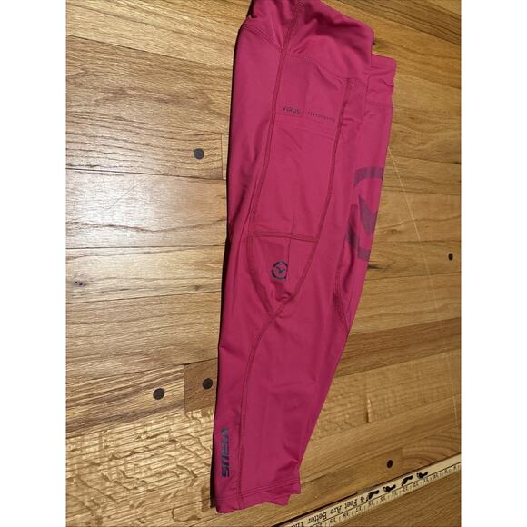 Virus Women's Stay Cool Compression Crop Pants RASPBERRY, Crossfit, Yoga Sz M - Picture 8 of 9